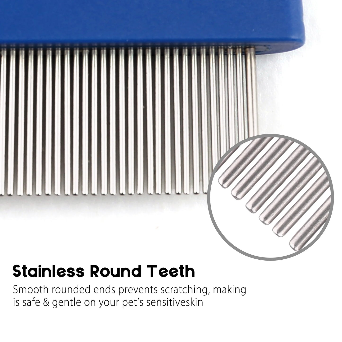 Flea Comb For Cats And Dogs Pet Hair Removal Brush