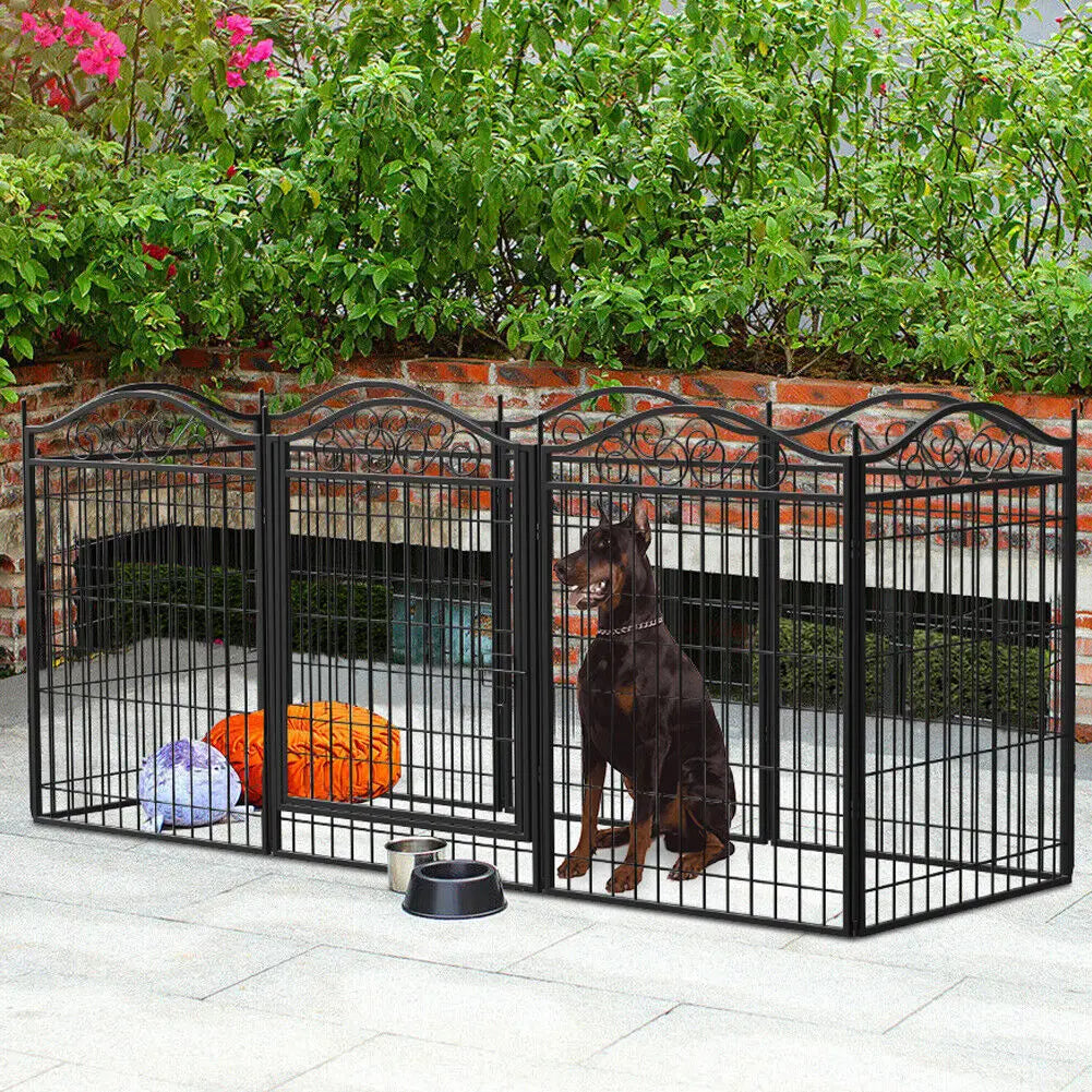 Bingopaw Heavy Duty Folding Dog Playpen With Secure Latches