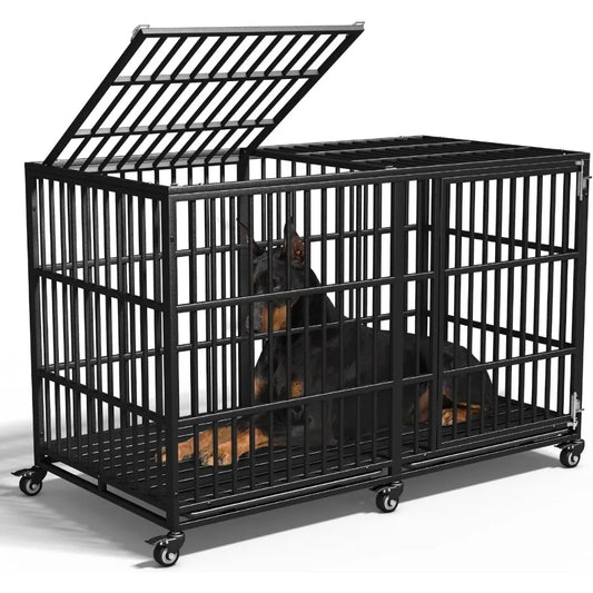 Heavy Duty Indestructible Dog Crate For Large Dogs Indoor