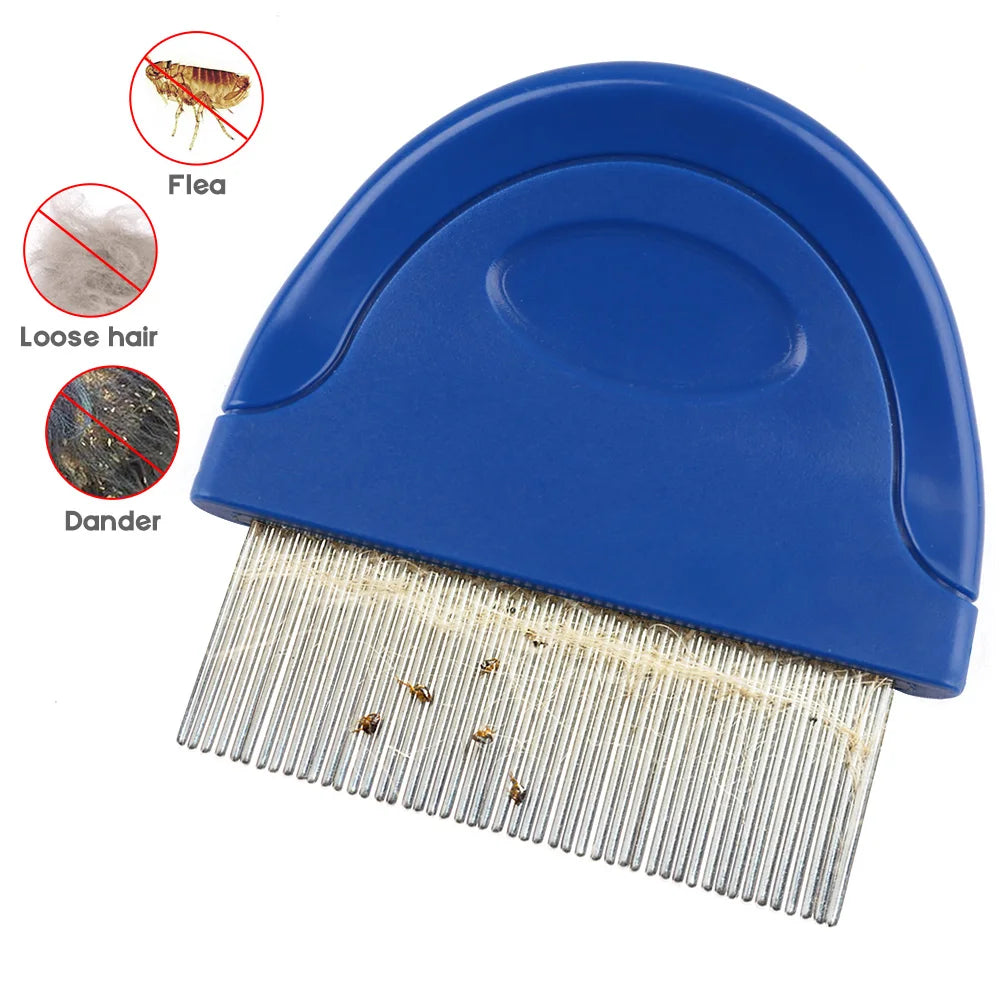 Flea Comb For Cats And Dogs Pet Hair Removal Brush