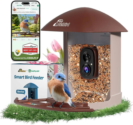 2.5K HD Solar Bird Feeder Camera With AI Recognition Alerts