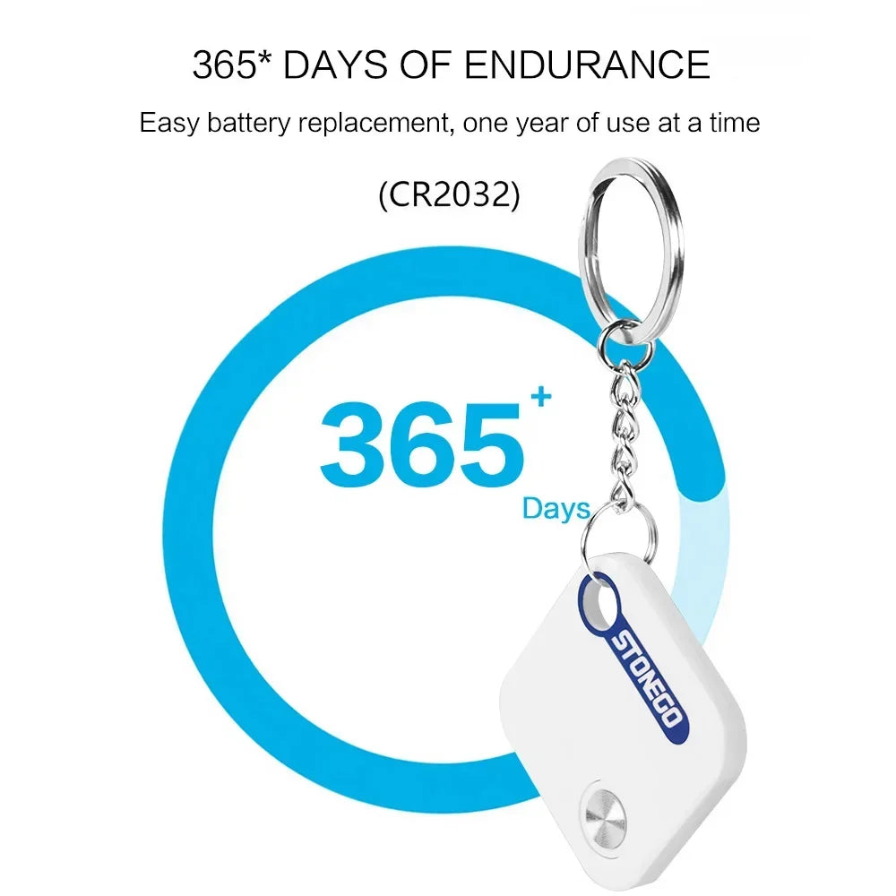 STONEGO Bluetooth GPS Tracker Tag for Keys Pets and Luggage