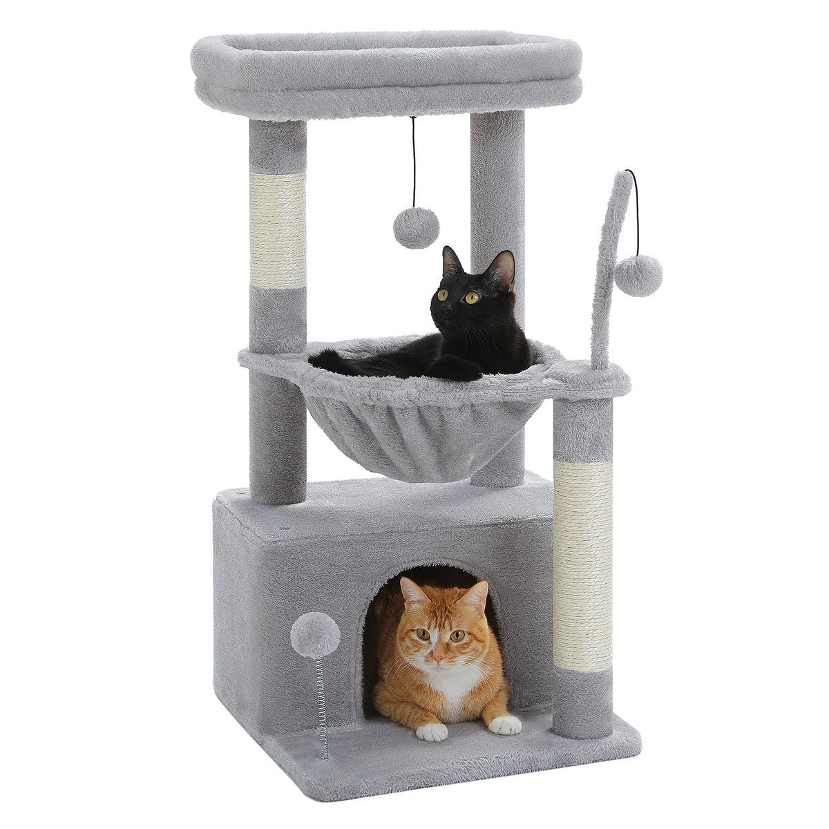 PAWZ Road Indoor Cat Tree With Sisal Post And Hammock