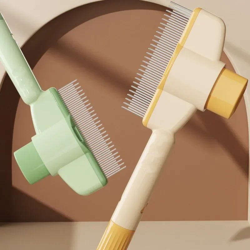 Self-Cleaning Dog Comb And Cat Brush For Gentle Pet Grooming