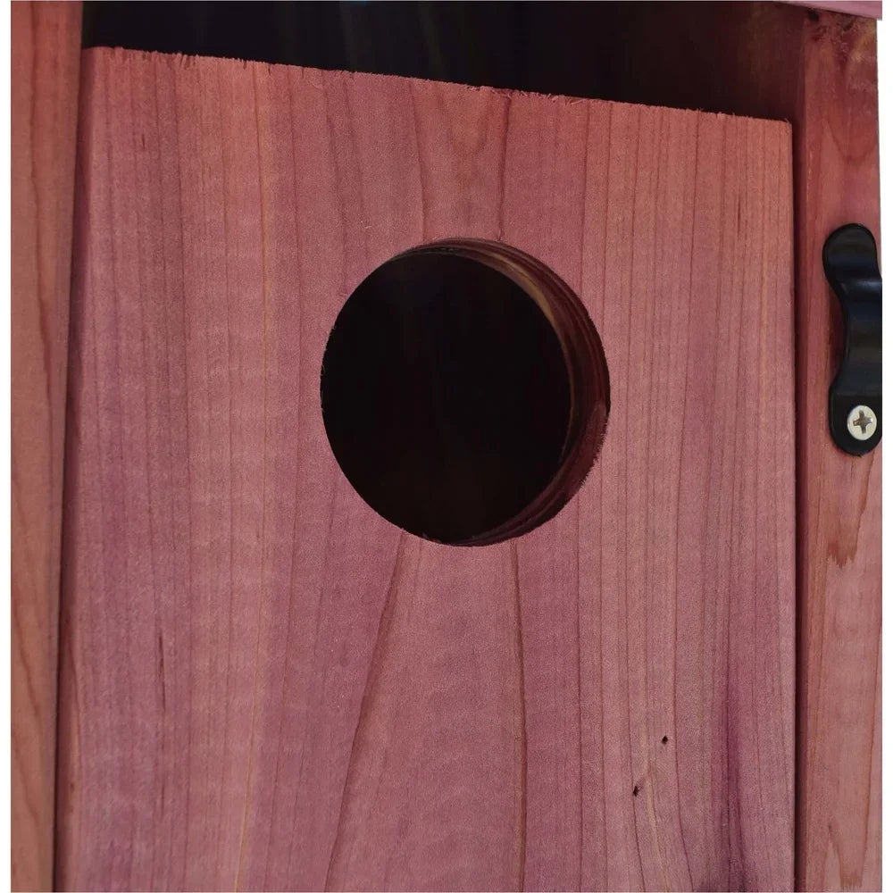 Eastern Red Cedar Bluebird House Outdoor Nesting Box With Ventilation