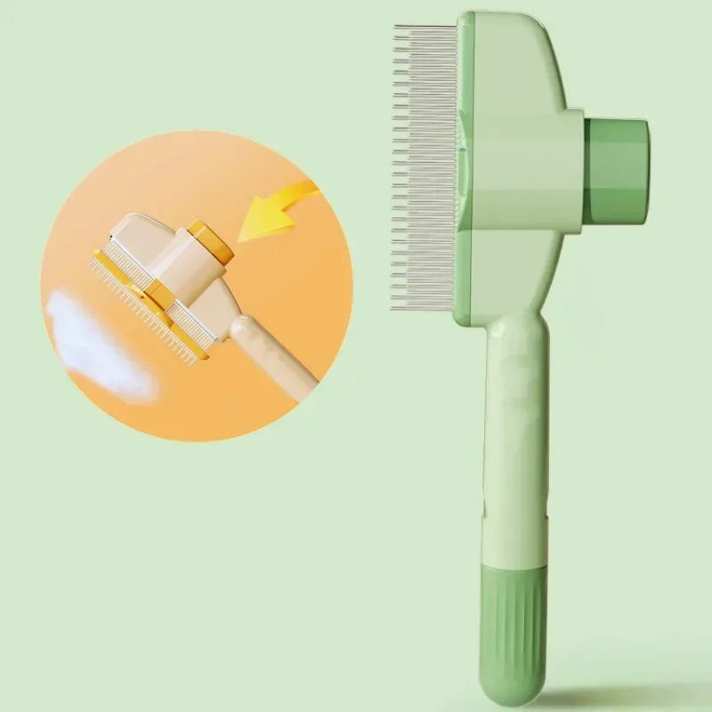 Self-Cleaning Dog Comb And Cat Brush For Gentle Pet Grooming