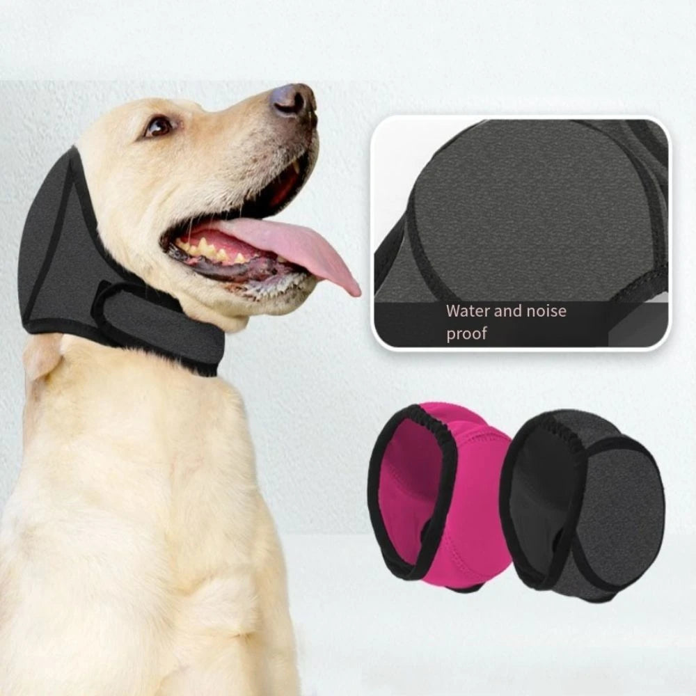 Dog Ear Covers Adjustable Noise Reduction Earmuffs Hearing Protection