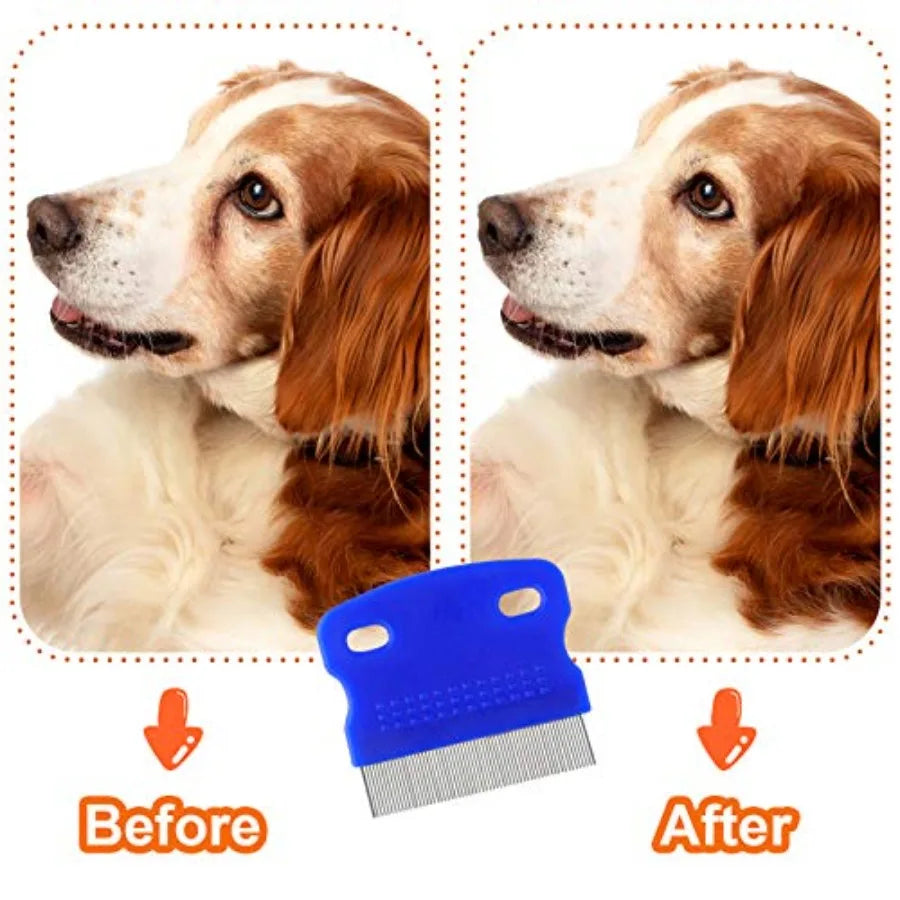 Small Dogs Grooming Comb Kit 2 In 1 TearStain Remover
