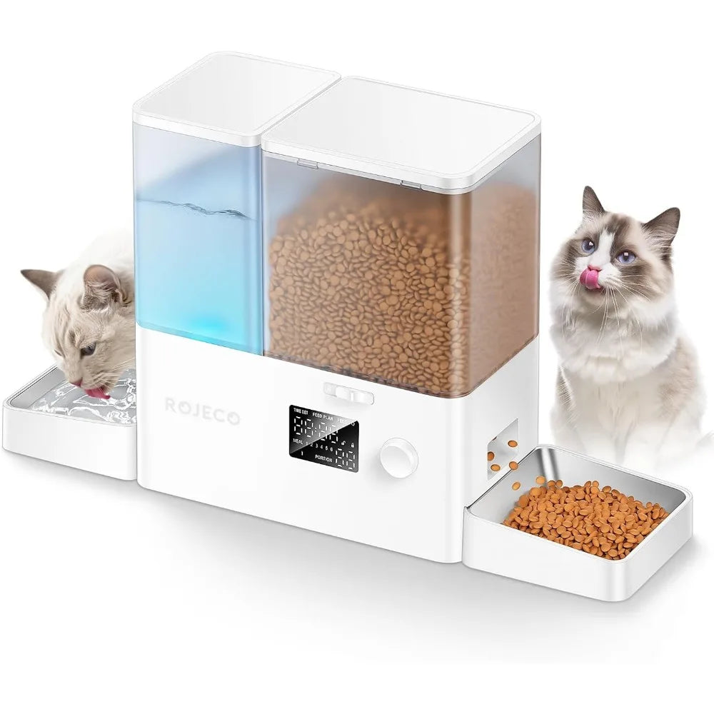 Automatic Pet Feeder and Water Dispenser for Cats and Dogs