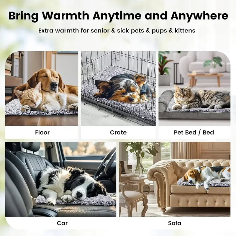 Winter Self-Heating Pet Pad Blanket for Dogs and Cats