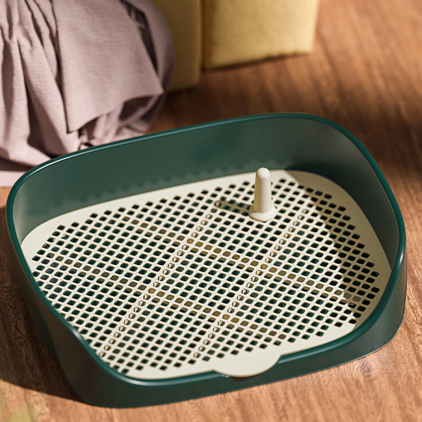 Portable Dog Toilet Potty Tray Litter Box Anti Splash Training
