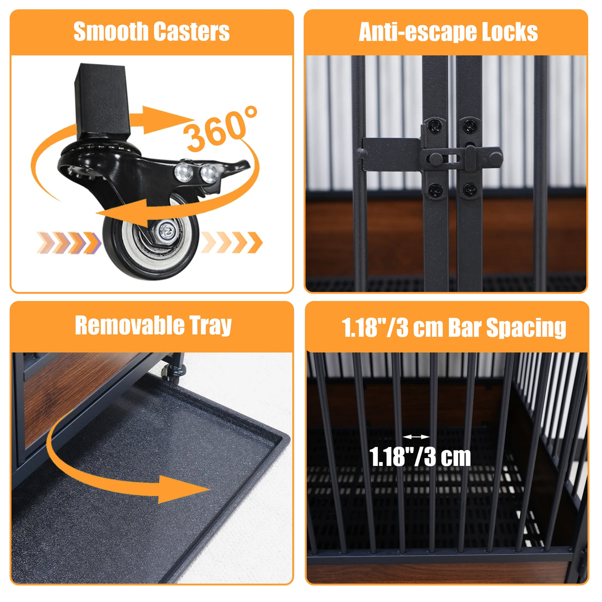 Heavy Duty Metal Cat Cage Playpen for Cats and Dogs