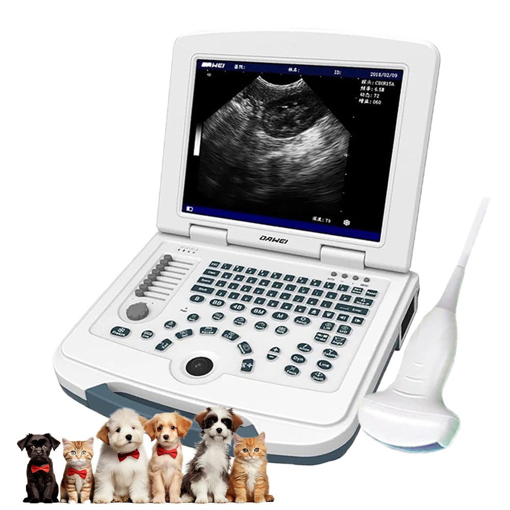 DAWEI Portable Veterinary Ultrasound Scanner With 3.5MHz Convex Probe