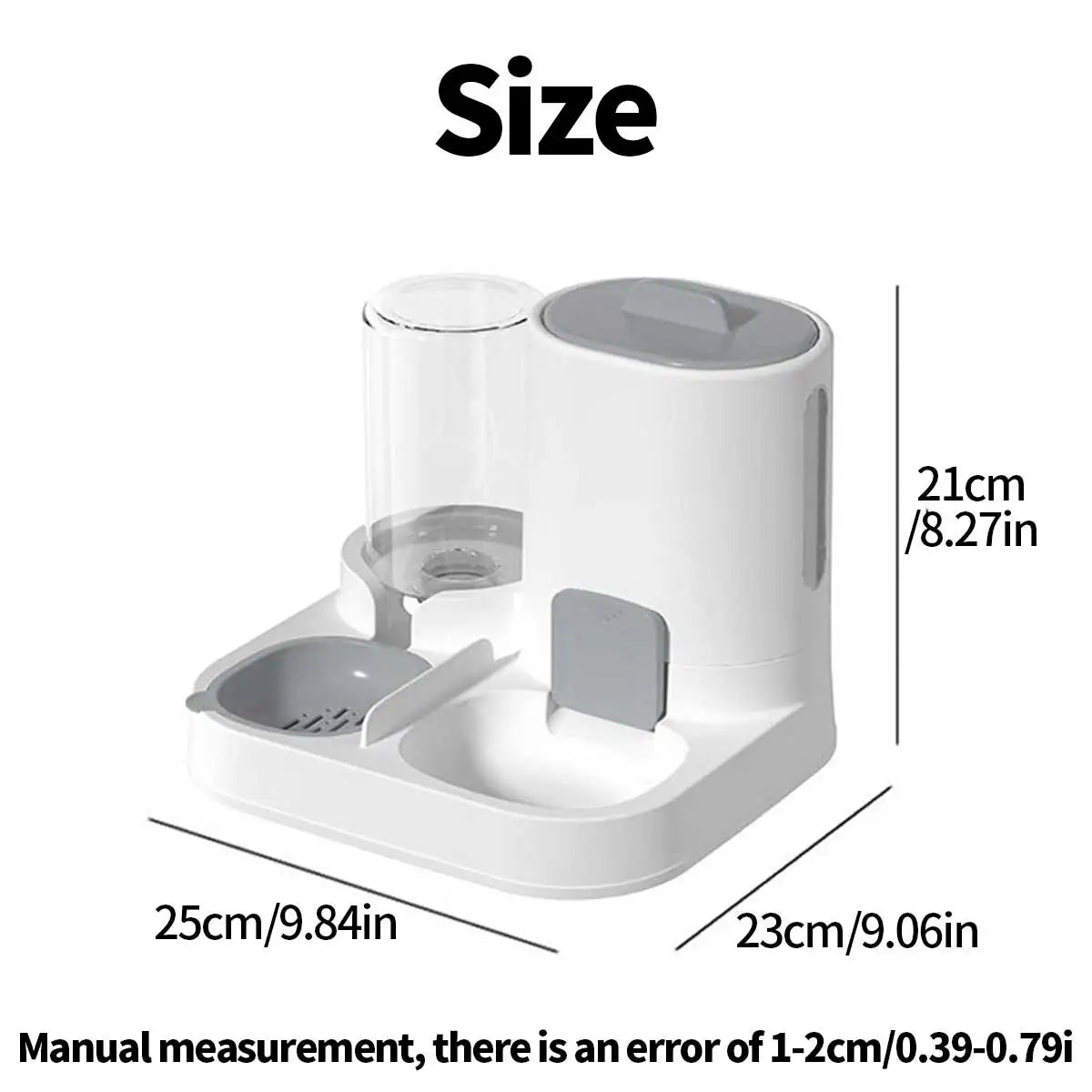 Dual Purpose Dog And Cat Feeder Water Unit Large Capacity