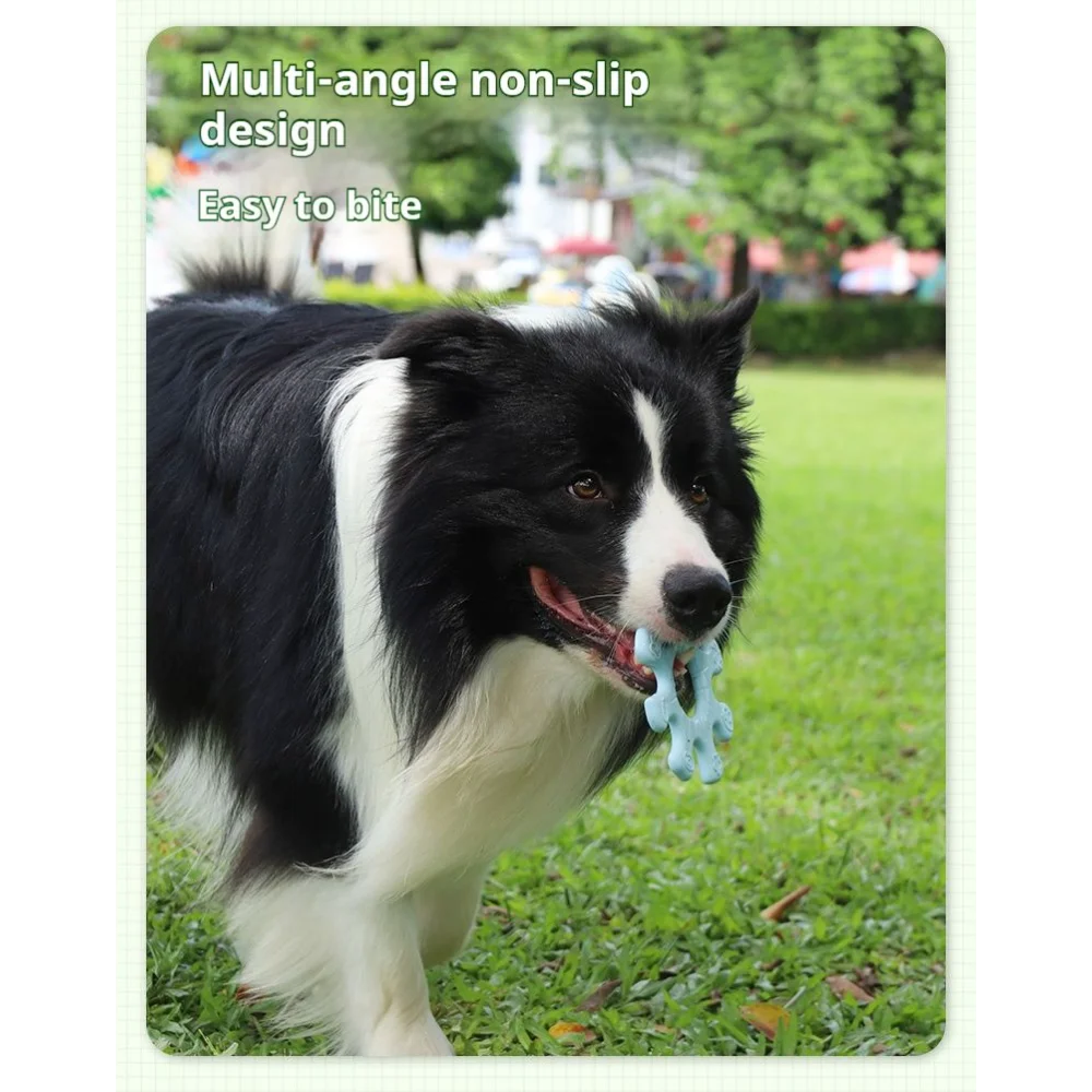 Pet Interactive Flywheel Dog Toy Silicone Water Resistant Rotating
