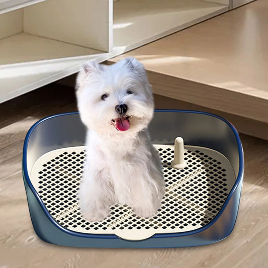 Portable Dog Toilet Potty Tray Litter Box Anti Splash Training