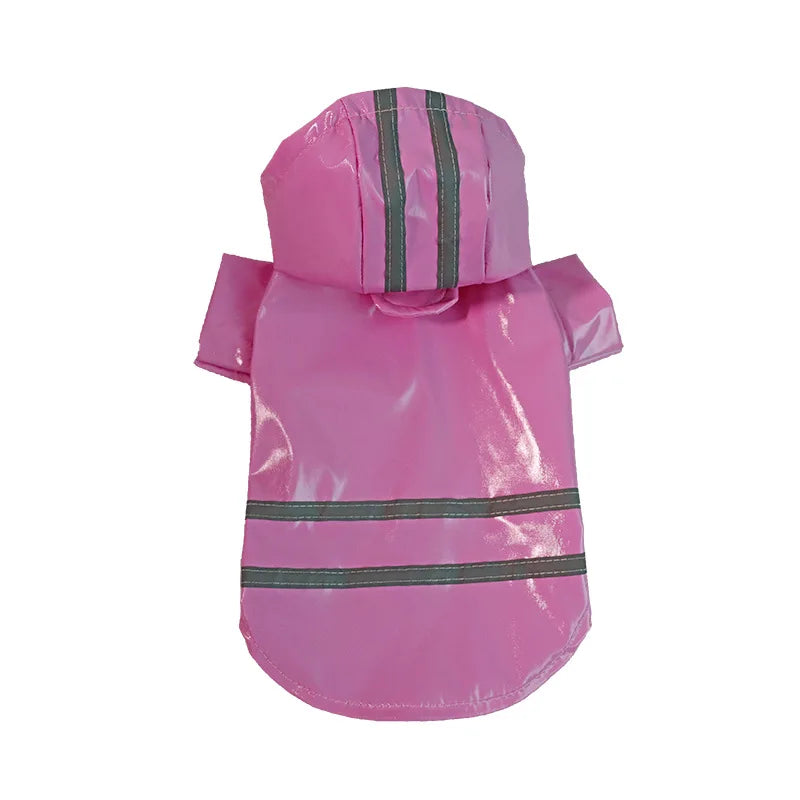 Waterproof PU Pet Raincoat For Dogs And Cats Hoody Jacket