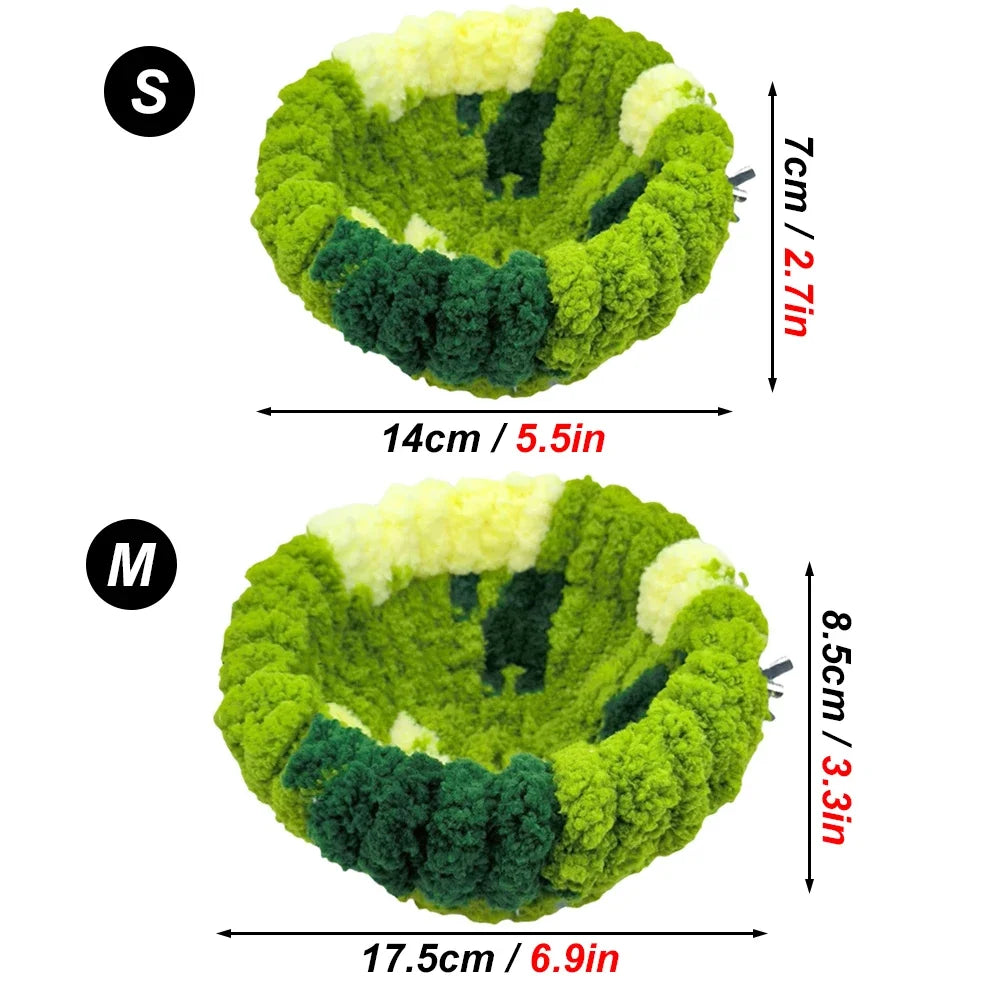 NONECN Plush Bird Bed Nest For Small Animals Parrot Cage Accessories