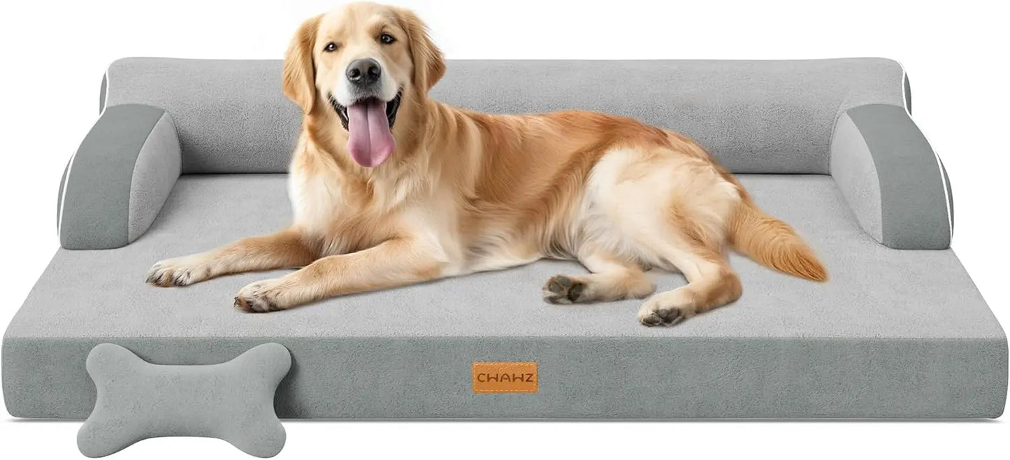 Orthopedic Cooling Memory Foam Dog Bed With Waterproof Cover