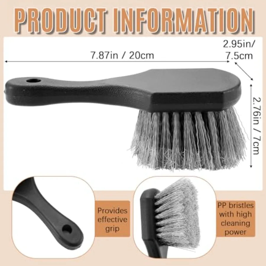 Durable Stiff Bristle Bird Bath Cleaning Brush With Plastic Handle