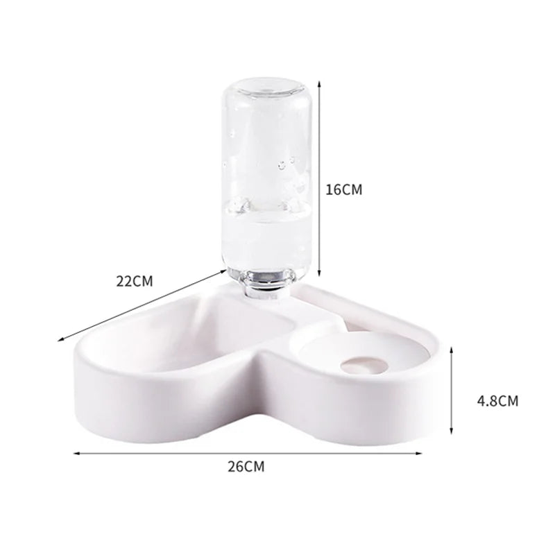 Love Multifunction Pet Bowl Dual Use Drinking and Feeding