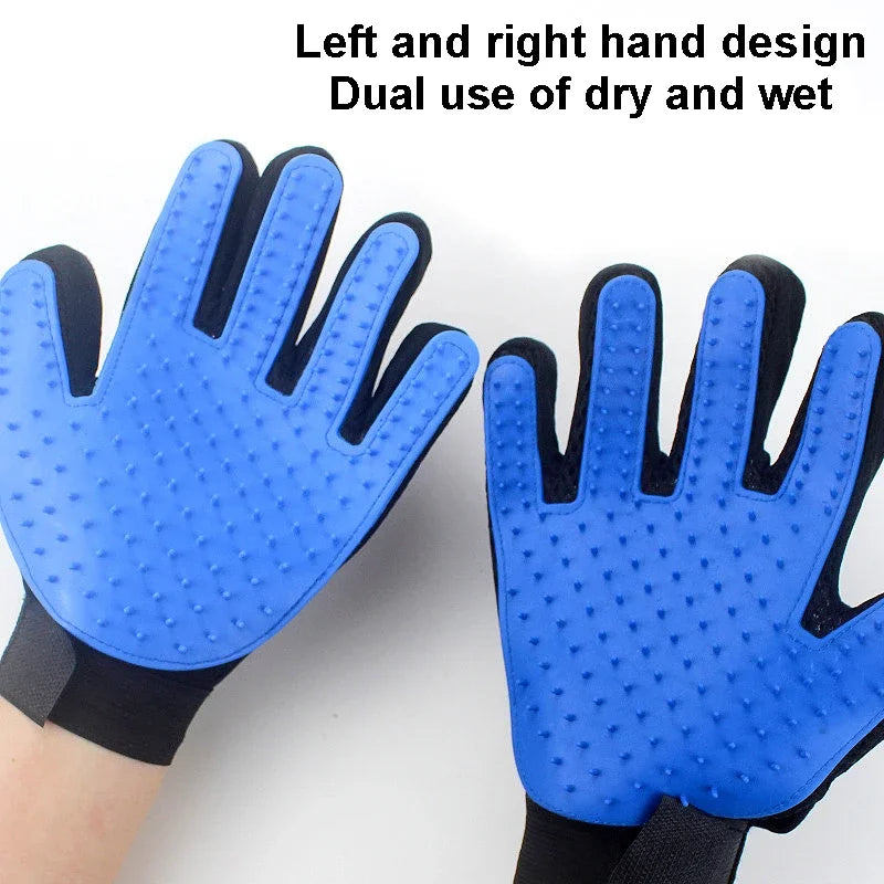 Pet Hair Remover Gloves For Cats And Dogs Deshedding Massage
