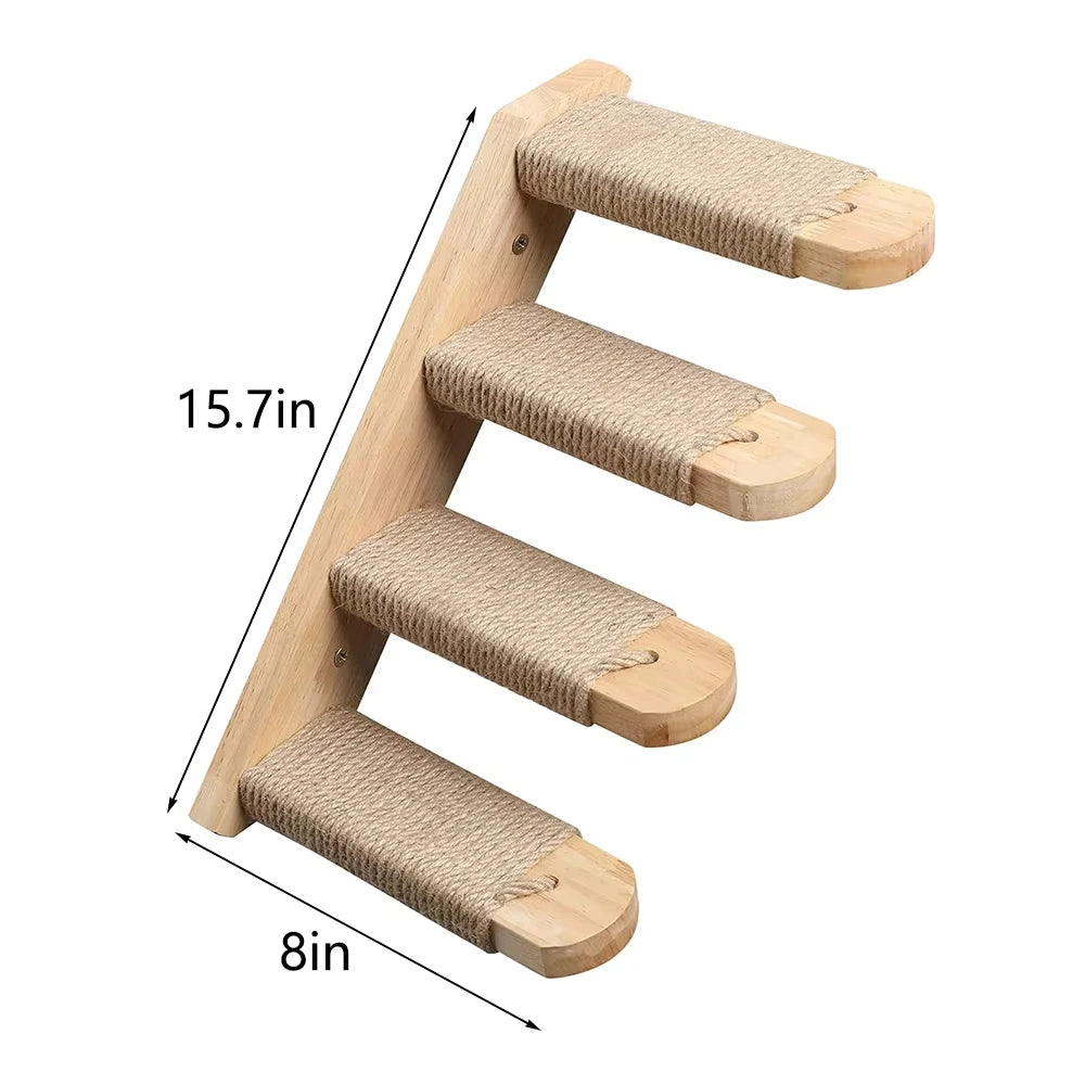CWV Wall Mounted Cat Rope Bridge with Sisal for Climbing