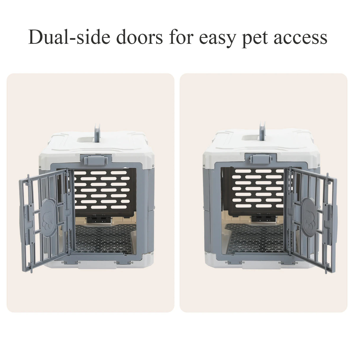 PAWZ Road Foldable Pet Travel Carrier with Secure Lock Door
