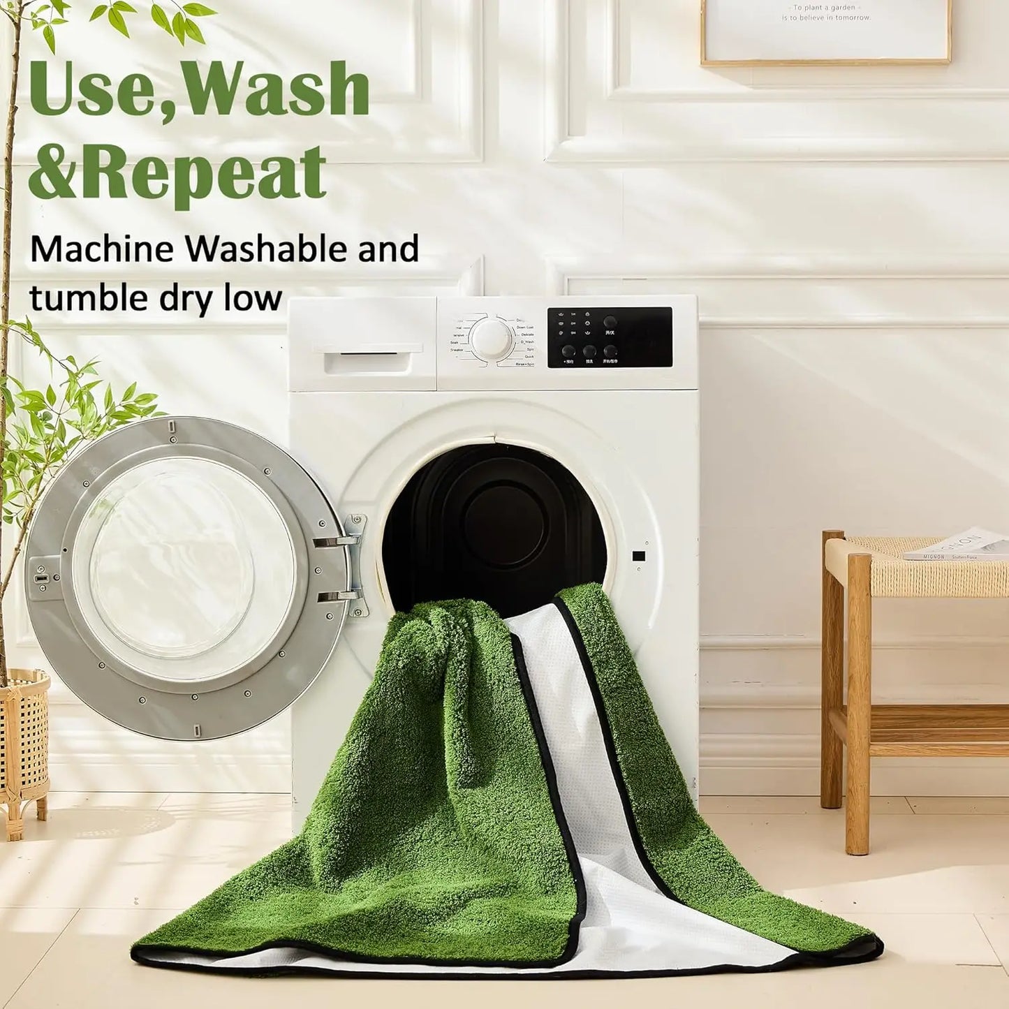 Reusable Dog Pee Pads 2 Pack Super Absorbent Leakproof Mats