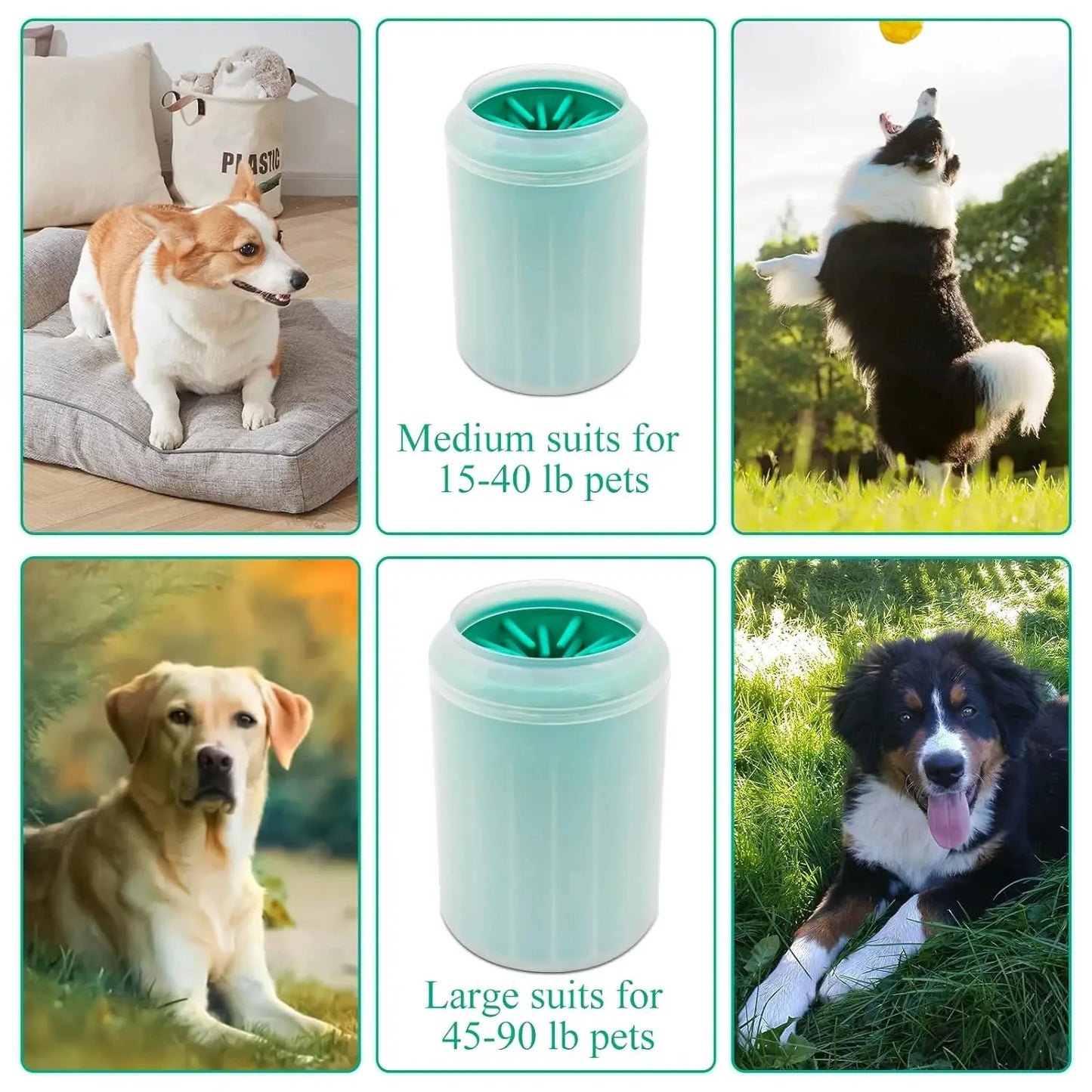 Soft Silicone Pet Foot Wash Container For Cats And Dogs