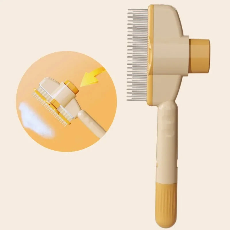 Self-Cleaning Dog Comb And Cat Brush For Gentle Pet Grooming