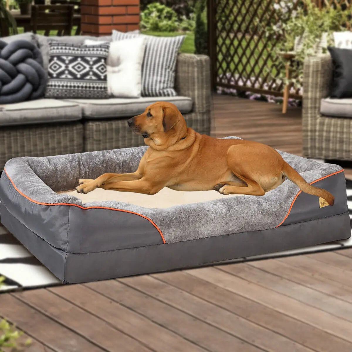 BINGOPAW Super Soft Orthopedic Dog Bed with Removable Cover