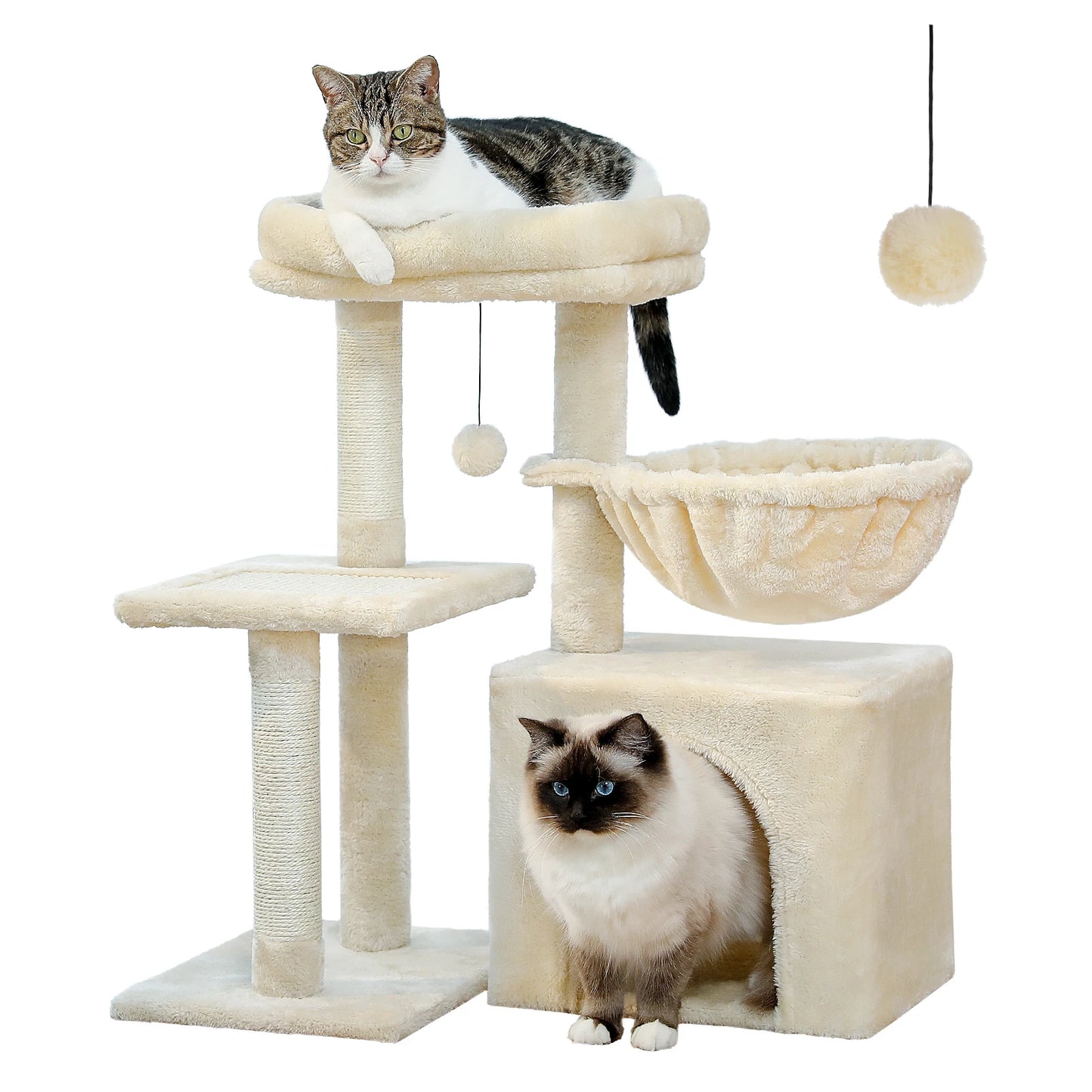 PAWZ Road Cat Tree Tower for Cats with Scratching Posts