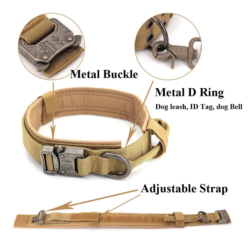 Adjustable Dog Training Collar And Leash Set With Control Handle