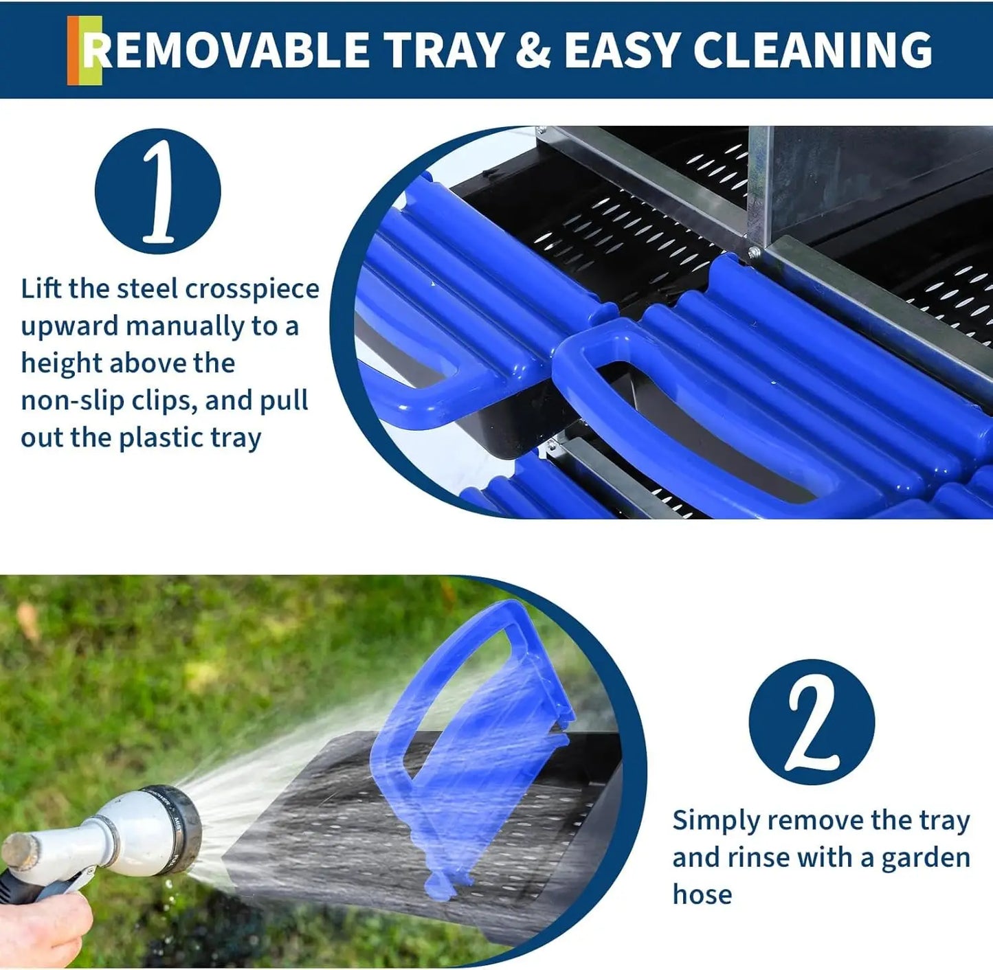 TWISTER.CK Chicken Nesting Box Roll Away Design With Metal Legs