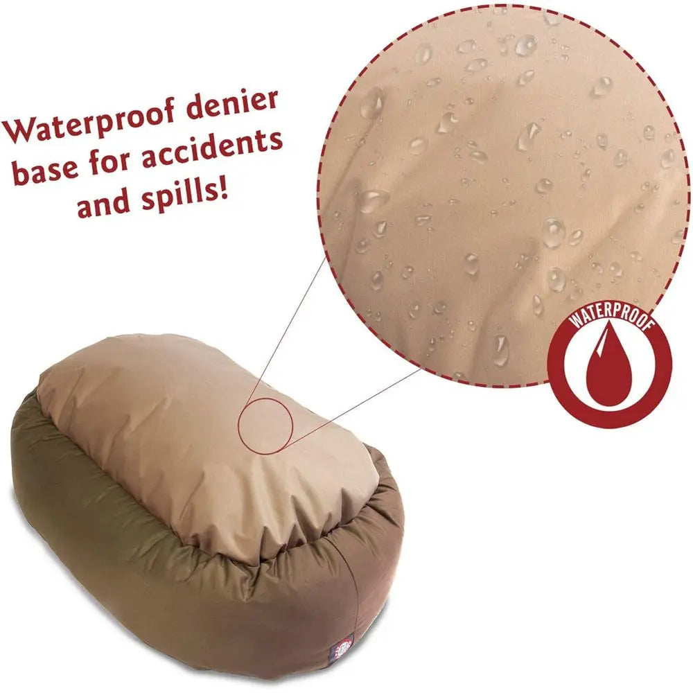 Bagel Calming Donut Dog Bed Washable With Spine Support