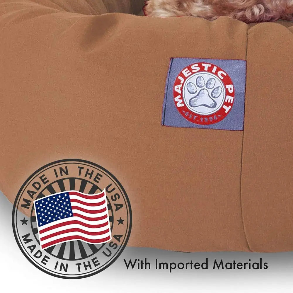 Bagel Calming Donut Dog Bed Washable With Spine Support