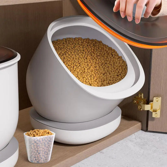 XMSJ Airtight Pet Food Container For Treats And Dry Food