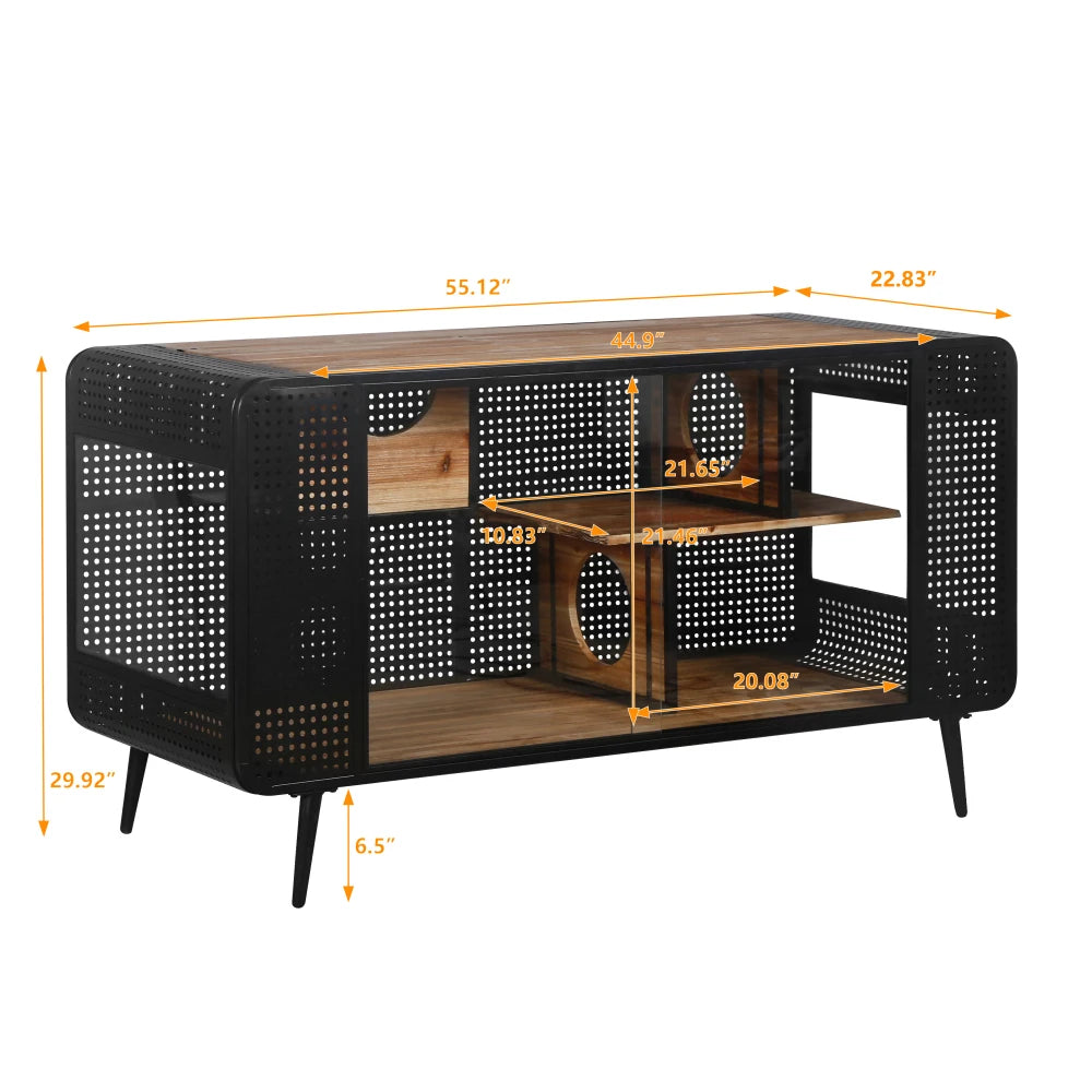 NONECN Spacious Cat House With Tempered Glass For Living Room