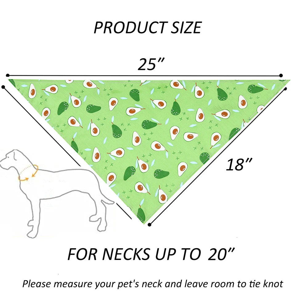 Soft Washable Floral Dog Bandana Scarf for Everyday Pet Wear