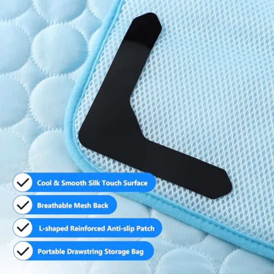 Self Cooling Dog Mat Non Slip Summer Pet Chill Blanket