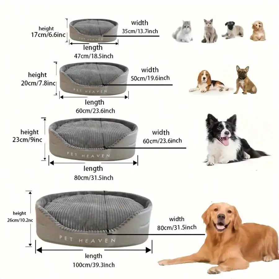 Premium Plush Cotton Pet Bed For Dogs And Cats Indoor