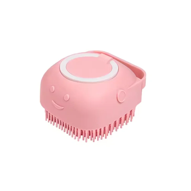 Bath Massage Brush For Pets Silicone Safety Grooming Tool For Dogs And Cats