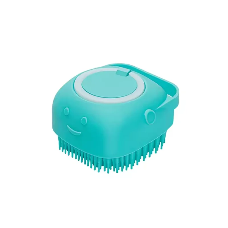 Bath Massage Brush For Pets Silicone Safety Grooming Tool For Dogs And Cats