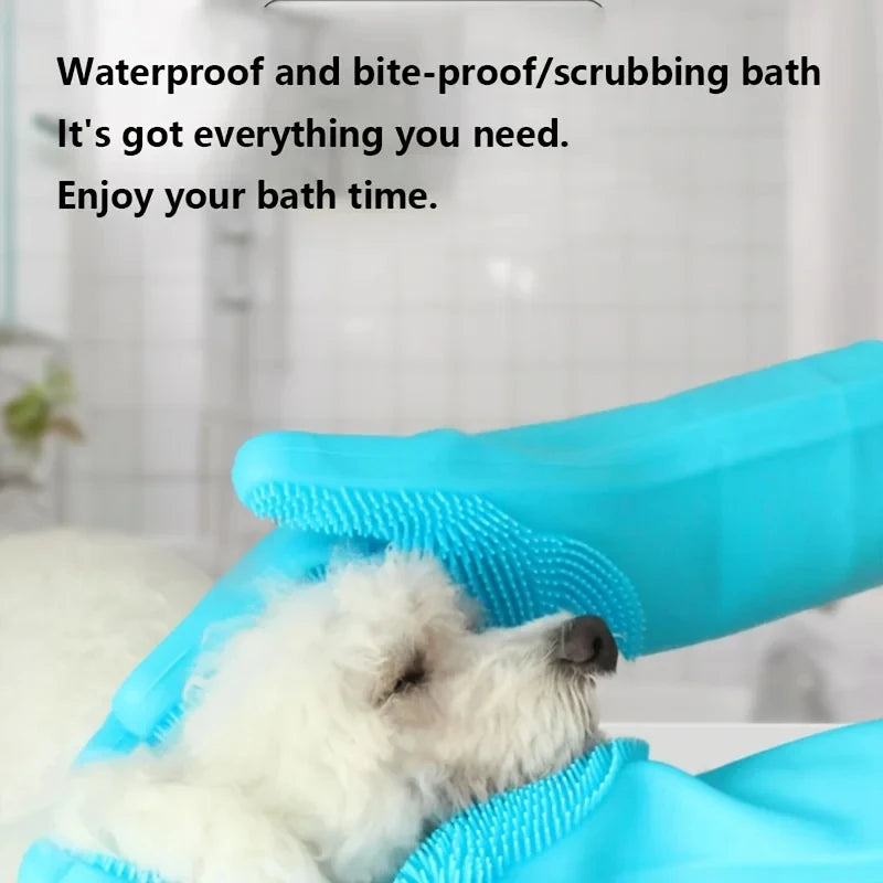 Eco-Friendly Silicone Pet Grooming Glove For Bath And Hair Removal