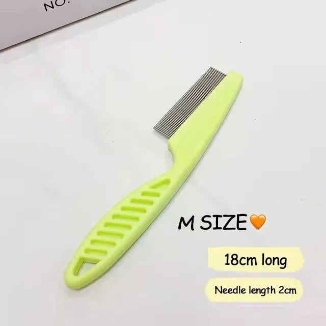Pet Hair Shedding Comb for Dogs and Cats Gentle Flea Grooming Tool