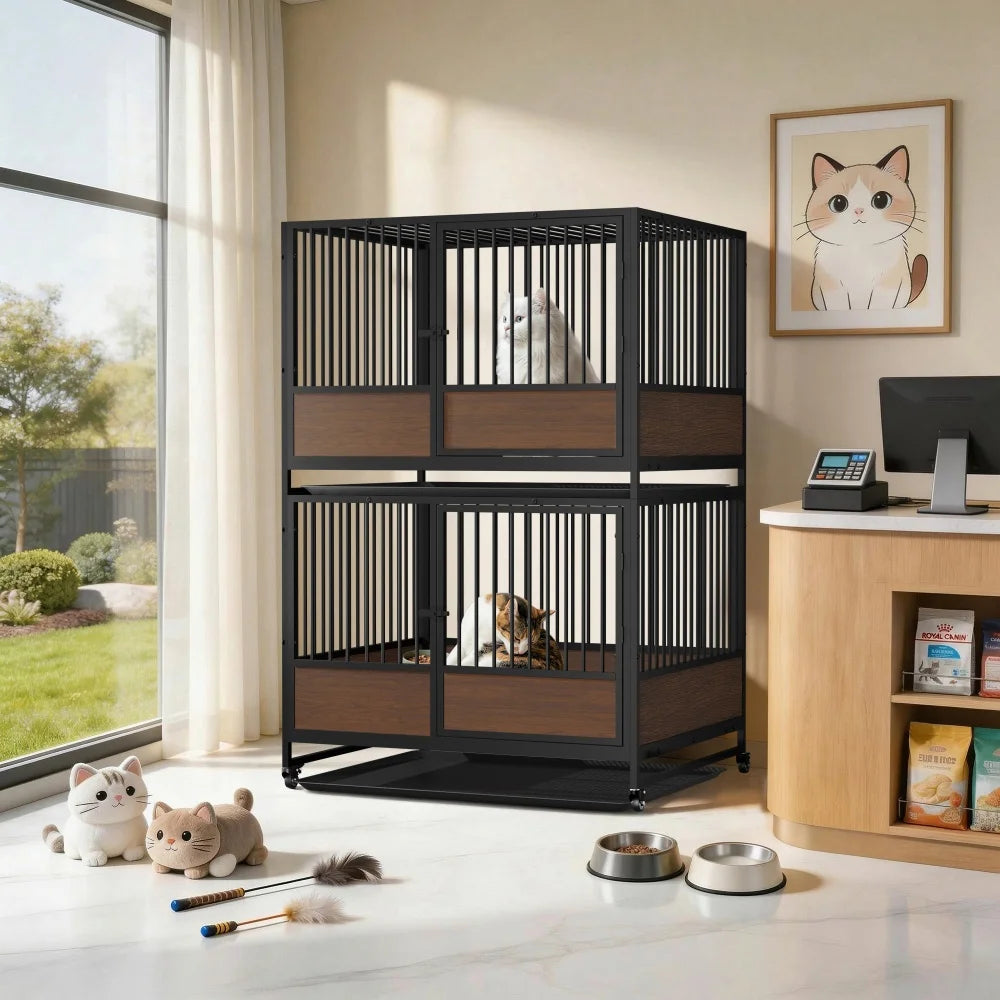 Heavy Duty Metal Cat Cage Playpen for Cats and Dogs