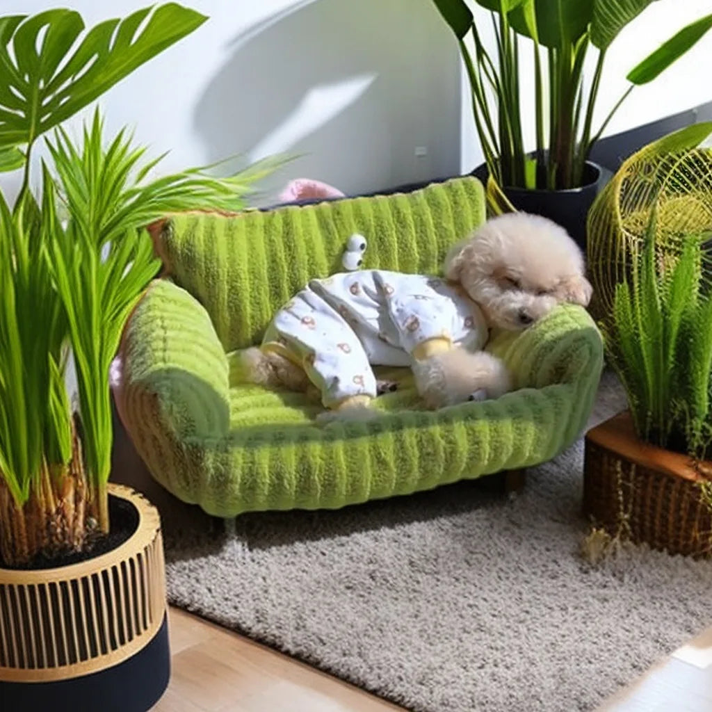 Wintertime Warm Pet Sofa Kennel Bed For Dogs And Cats