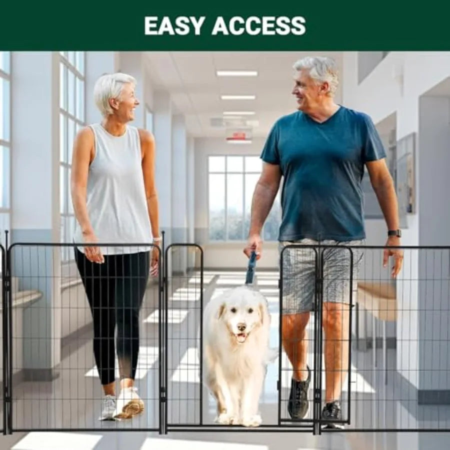 Outdoor Dog Play Pen Portable Rust-Proof Metal Exercise Fence