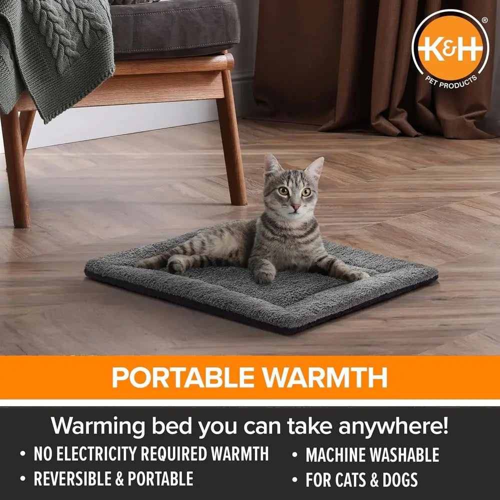 Warming Cat Bed Pad And Heating Mat For Indoor Pets